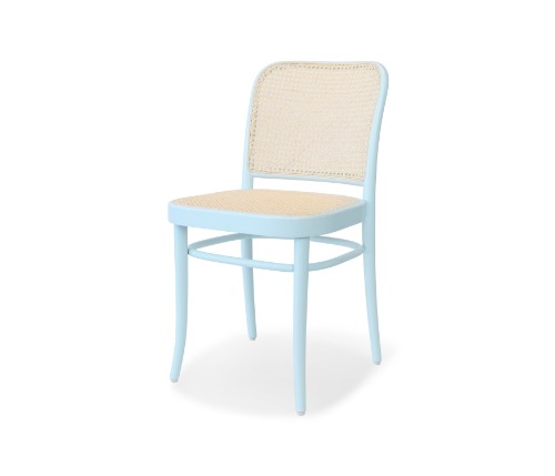 Chair 811 - Baby Blue, Cane, White Net