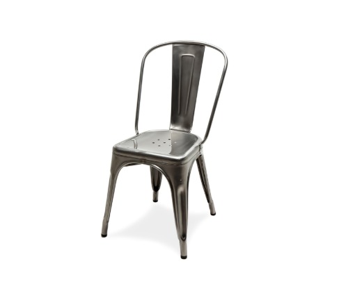 A Chair - Raw Steel Varnished Brilliant