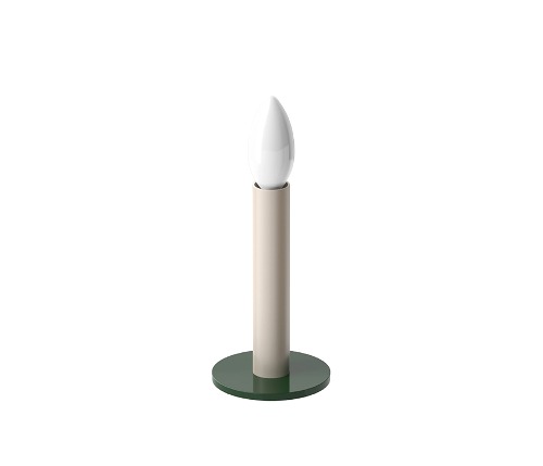 CANDLE9 Table Stand - Ivory &amp; Green